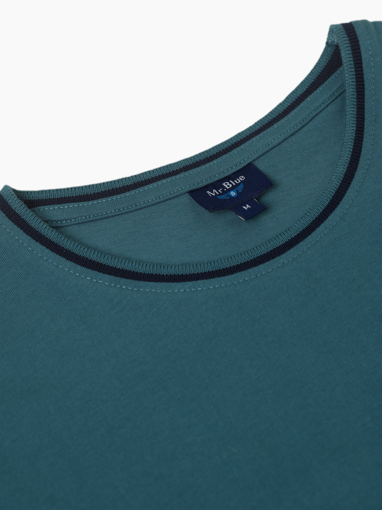 GREEN T-SHIRT SHORT SLEEVE REGULAR FIT MR. BLUE