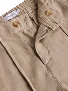 Bermuda Linho Beges Classic Fit Mr. Blue