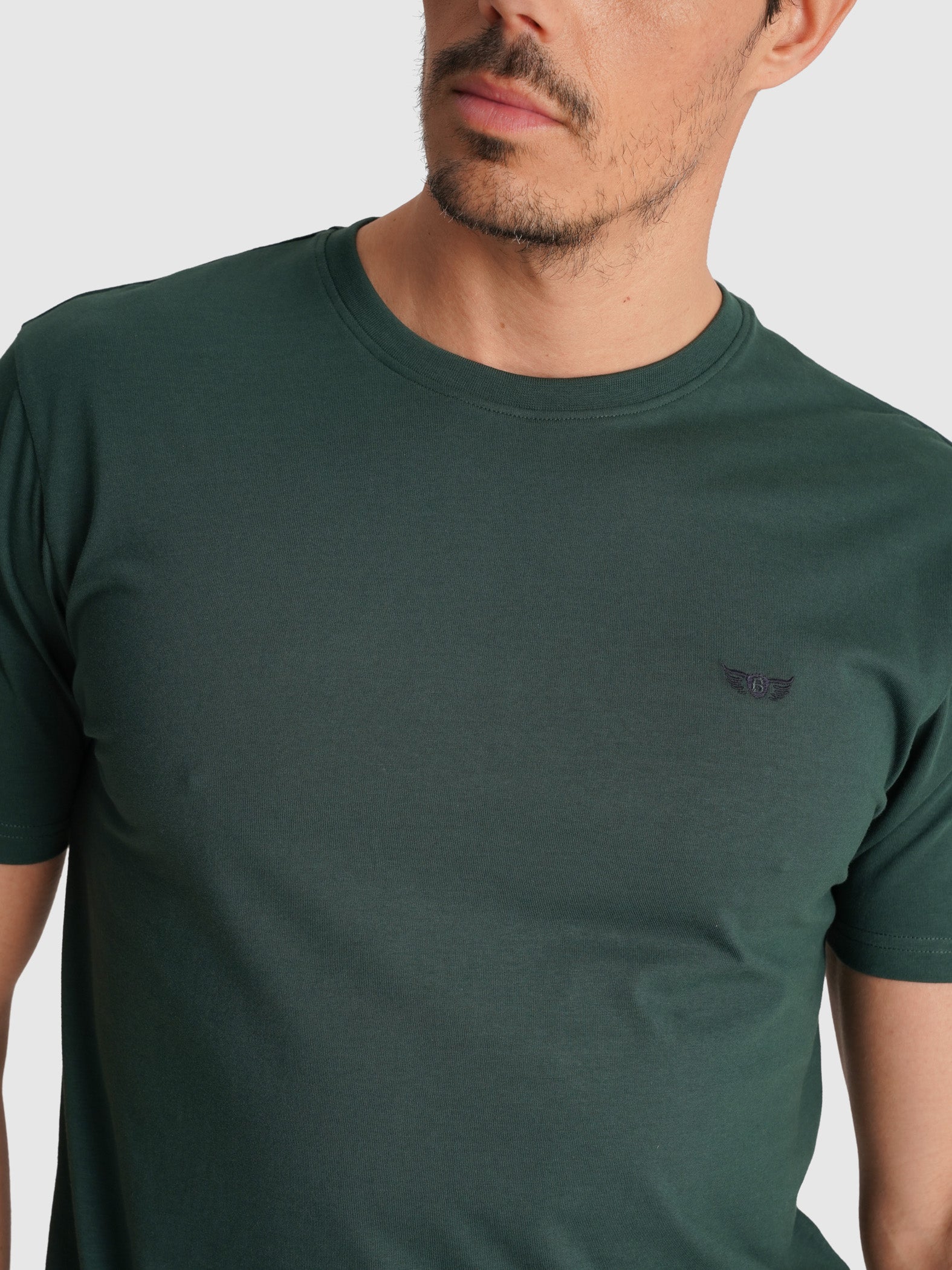 CAMISETA VERDE MANGA CORTA REGULAR FIT MR. AZUL