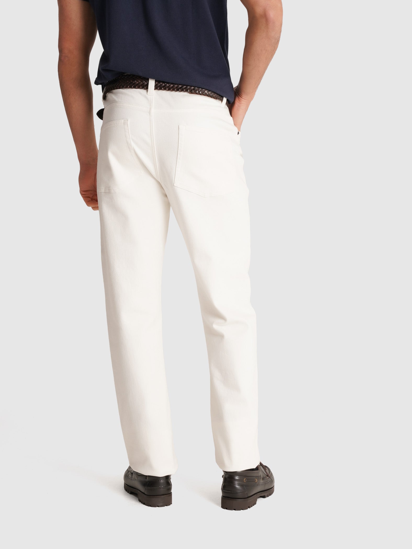 JEANS BLANCOS REGULAR FIT MR. AZUL