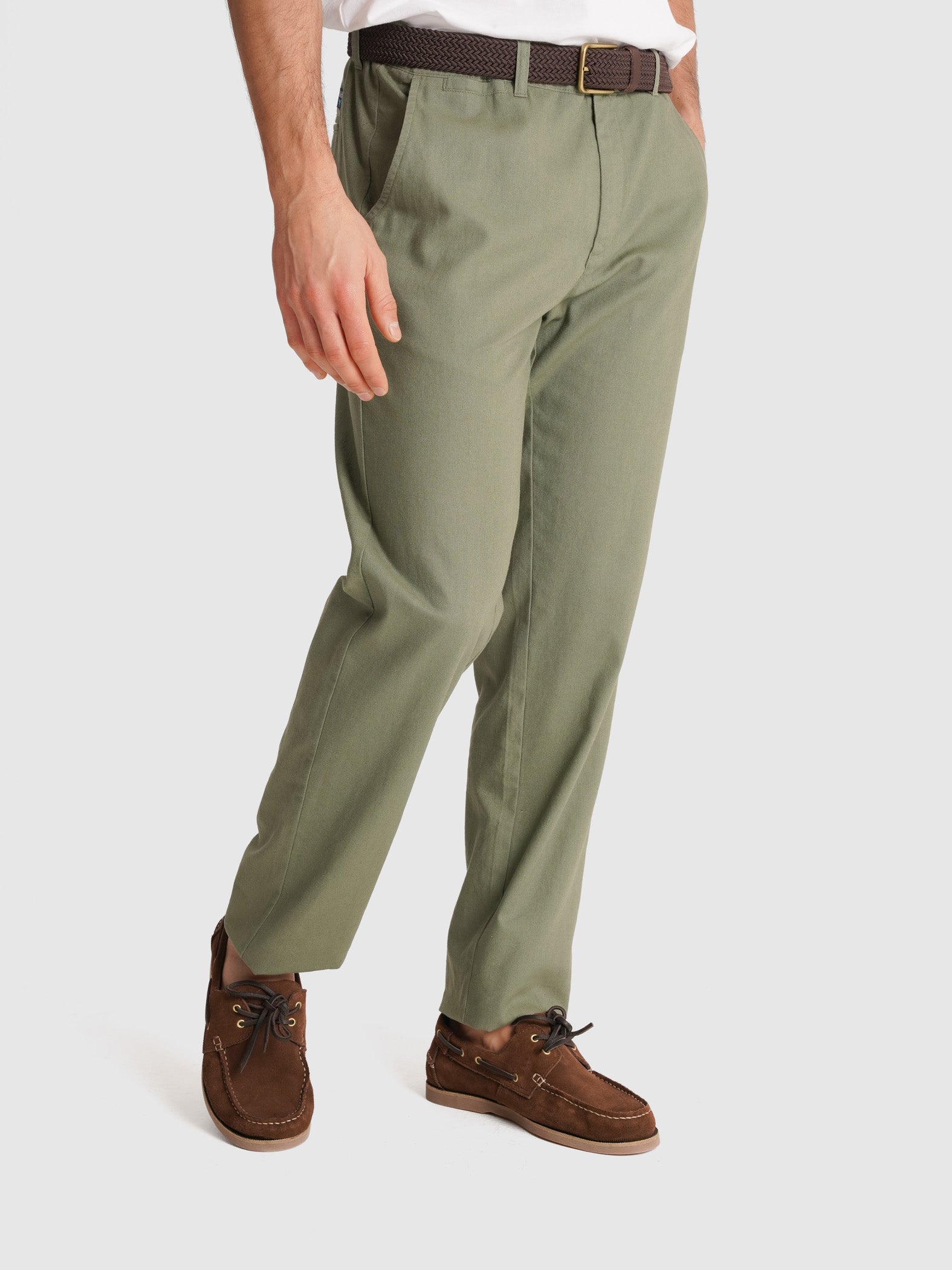 CALÇAS VERDES REGULAR FIT MR. BLUE