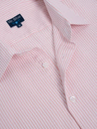 PINK COTTON LONG SLEEVE SLIM FIT MR SHIRT. BLUE