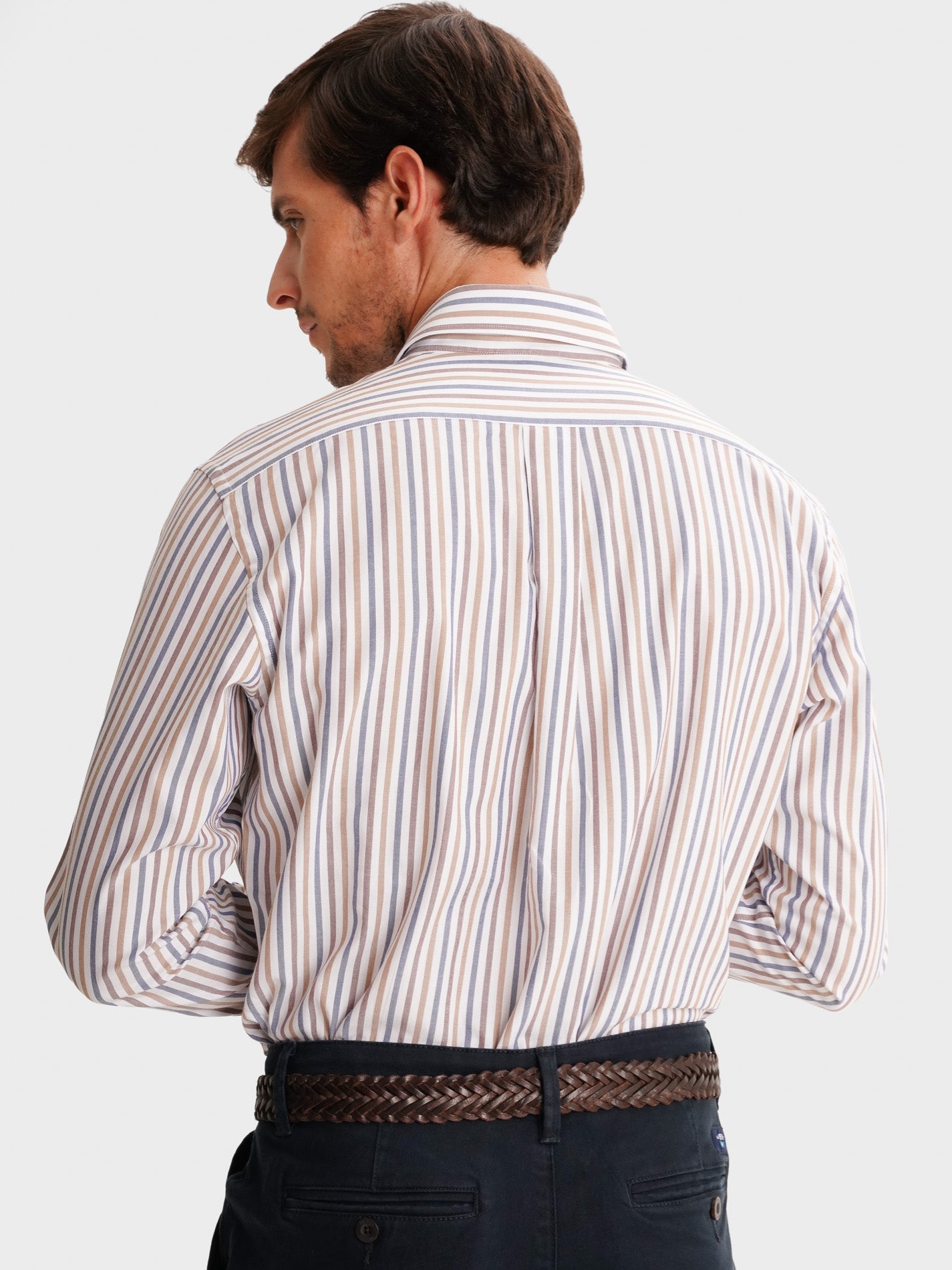 CAMISA MR BLANCA REGULAR FIT. AZUL