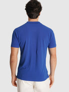 POLO PIQUET AZUL MANGA CURTA REGULAR FIT MR. BLUE