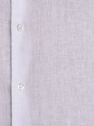 WHITE LINEN SHIRT LONG SLEEVE TAILORED FIT MARK BELLUCCI