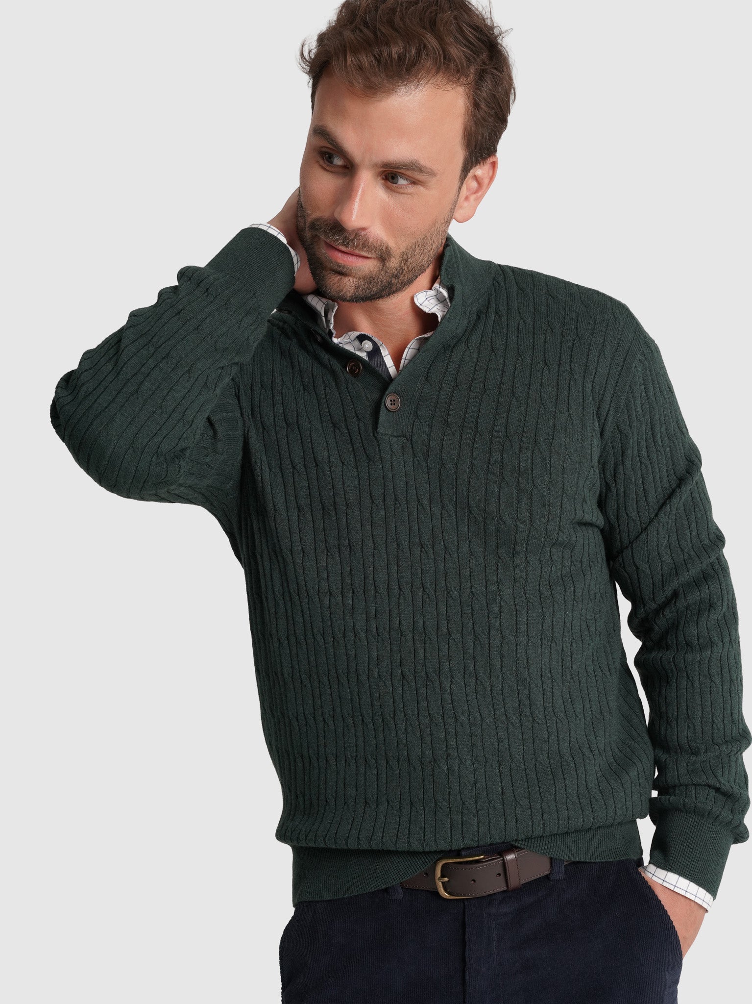 Pullover Caxemira Manga Comprida Regular Fit Mr. Blue