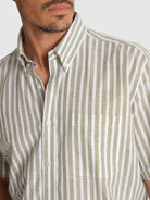 CAMISA VERDE MANGA CORTA REGULAR FIT MR. AZUL