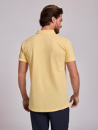 POLO AMARILLO MANGA CORTA REGULAR FIT MR. AZUL