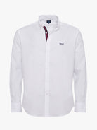 WHITE COTTON SHIRT LONG SLEEVE REGULAR FIT MR. BLUE