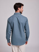 GREEN COTTON SHIRT LONG SLEEVE REGULAR FIT MR. BLUE