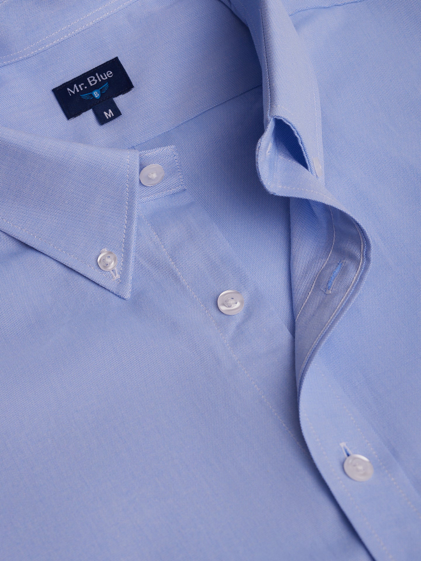 BLUE COTTON SHIRT LONG SLEEVE REGULAR FIT MR. BLUE