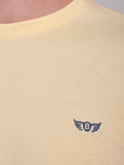 T-SHIRT ALGODÃO AMARELA MANGA CURTA REGULAR FIT MR. BLUE