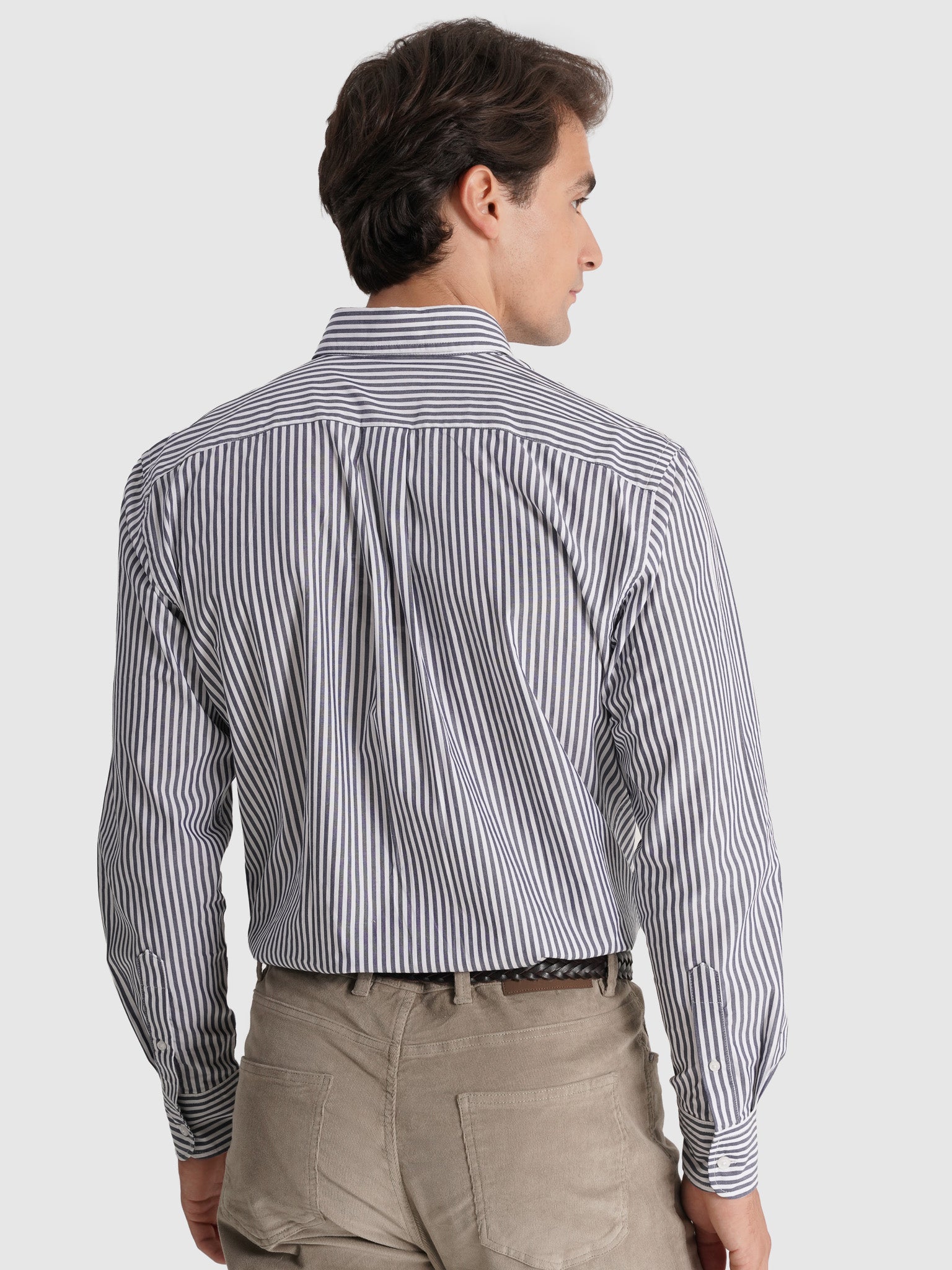 Camisa Algodão Azul Manga Comprida Regular Fit Mr. Blue