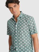 CAMISA VERDE MANGA CURTA REGULAR FIT MR. BLUE
