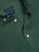 GREEN COTTON SHIRT LONG SLEEVE REGULAR FIT MR. BLUE