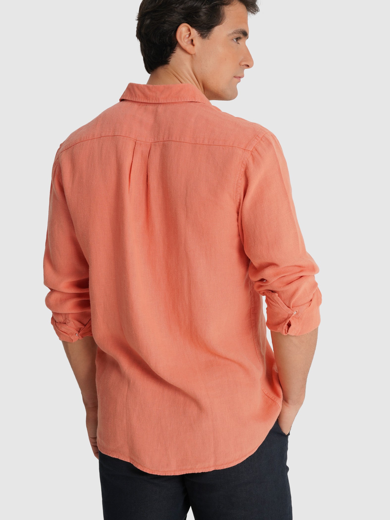 CAMISA ROSA MANGA COMPRIDA TAILORED FIT MARK BELLUCCI