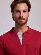 RED POLO SHORT SLEEVE REGULAR FIT MR. BLUE