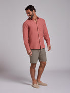 CAMISA ROSA MANGA COMPRIDA TAILORED FIT MARK BELLUCCI