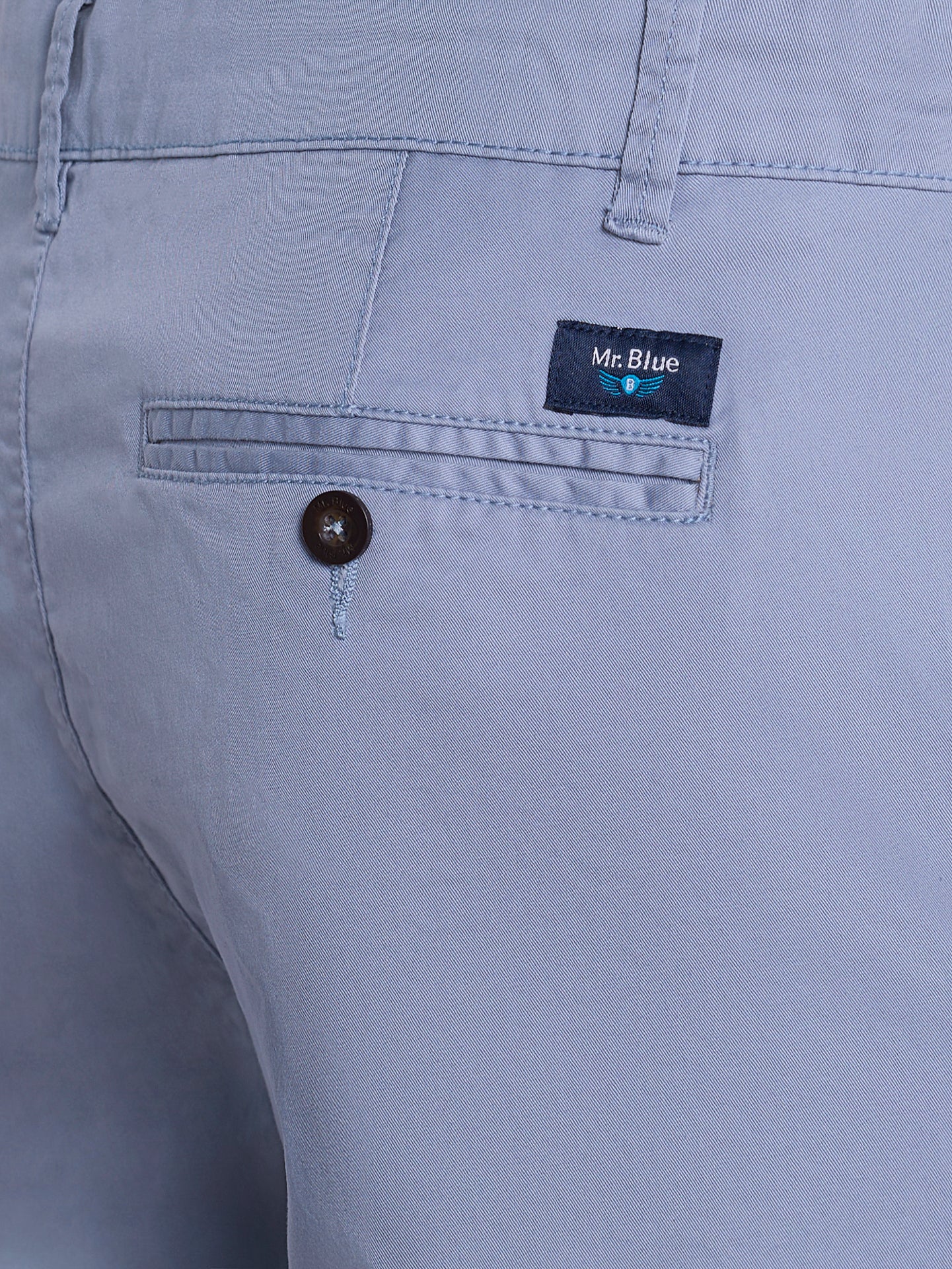 BERMUDA DE ALGODÓN AZUL REGULAR FIT MR. AZUL