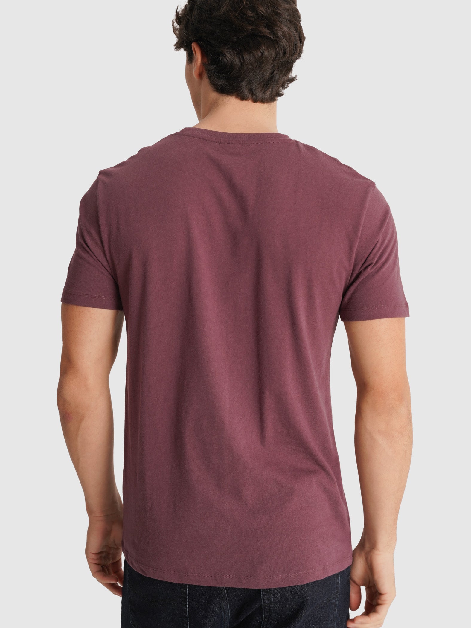 PURPLE T-SHIRT SHORT SLEEVE REGULAR FIT MR. BLUE