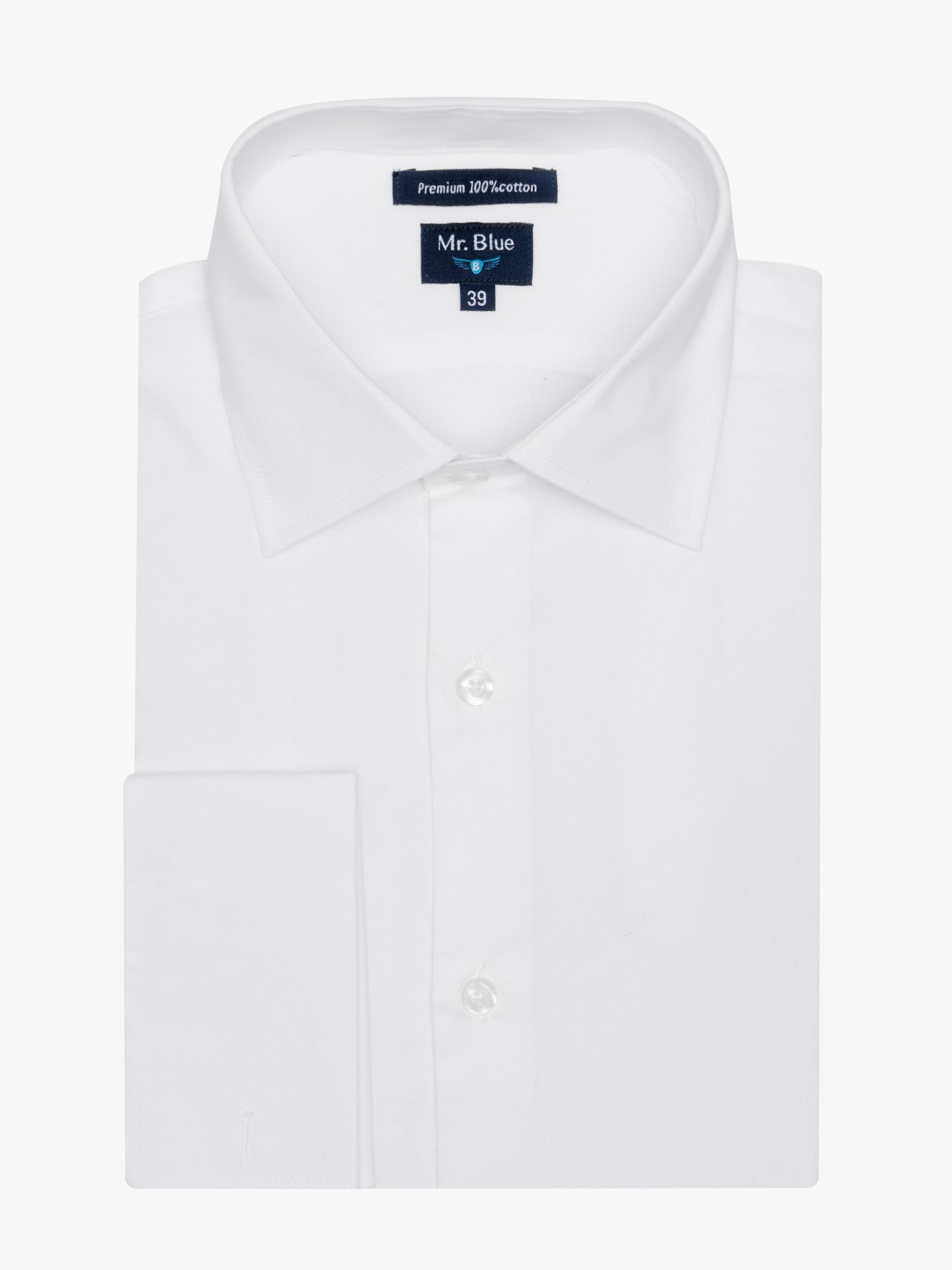 WHITE SHIRT CLASSIC FIT MR. BLUE