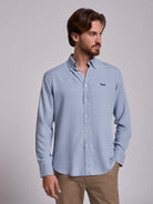 BLUE COTTON SHIRT LONG SLEEVE REGULAR FIT MR. BLUE