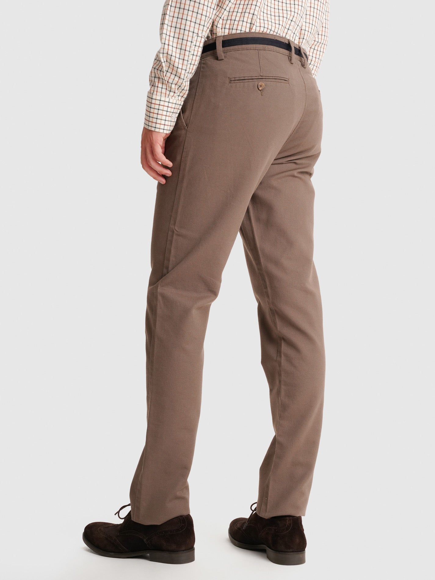 PANTALÓN ESTRUCTURA VERDE SLIM FIT MR. AZUL