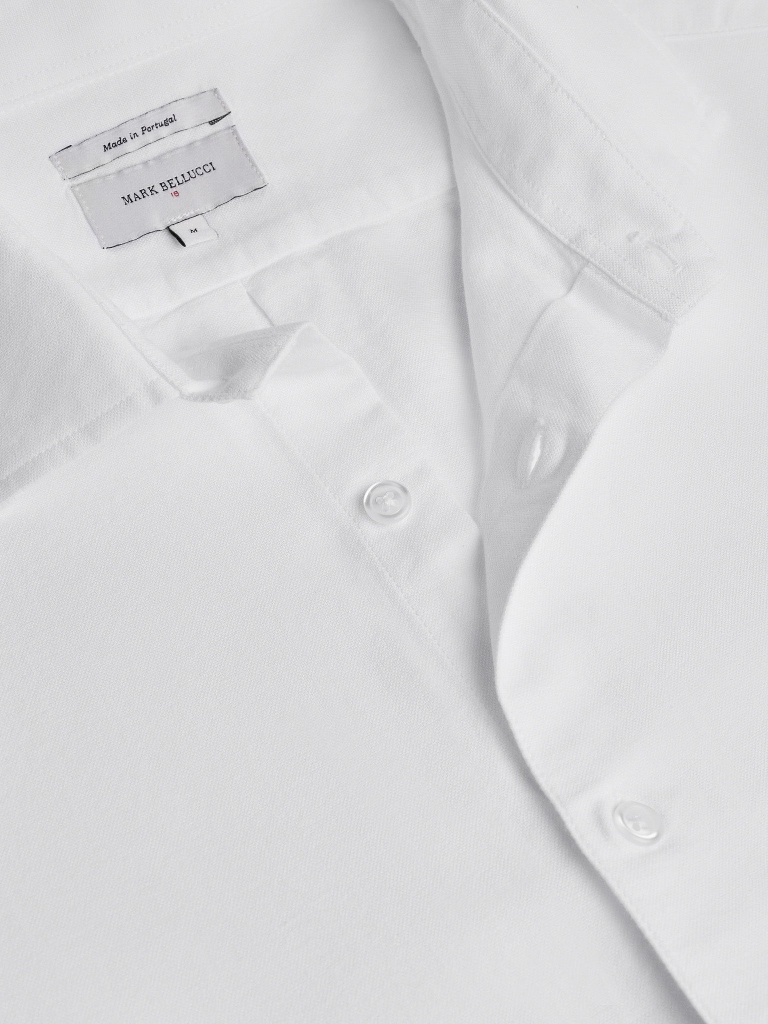 Camisa Algodão Branca Manga Comprida Regular Fit Mr. Blue
