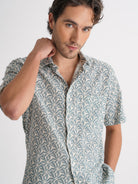 Camisa Regular Fit Lino Azul Mr. Blue