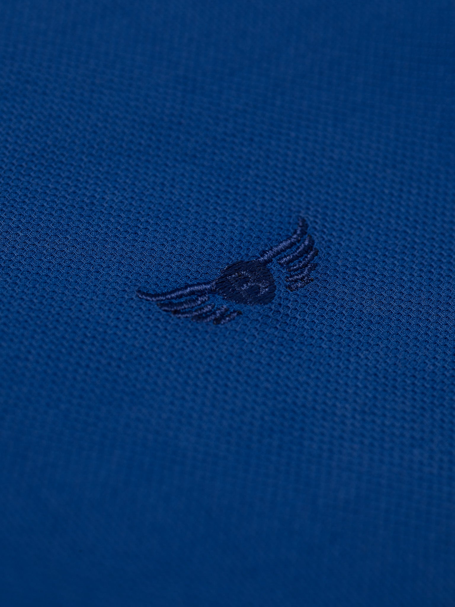 DOBBY BLUE LONG SLEEVE REGULAR FIT MR SHIRT. BLUE