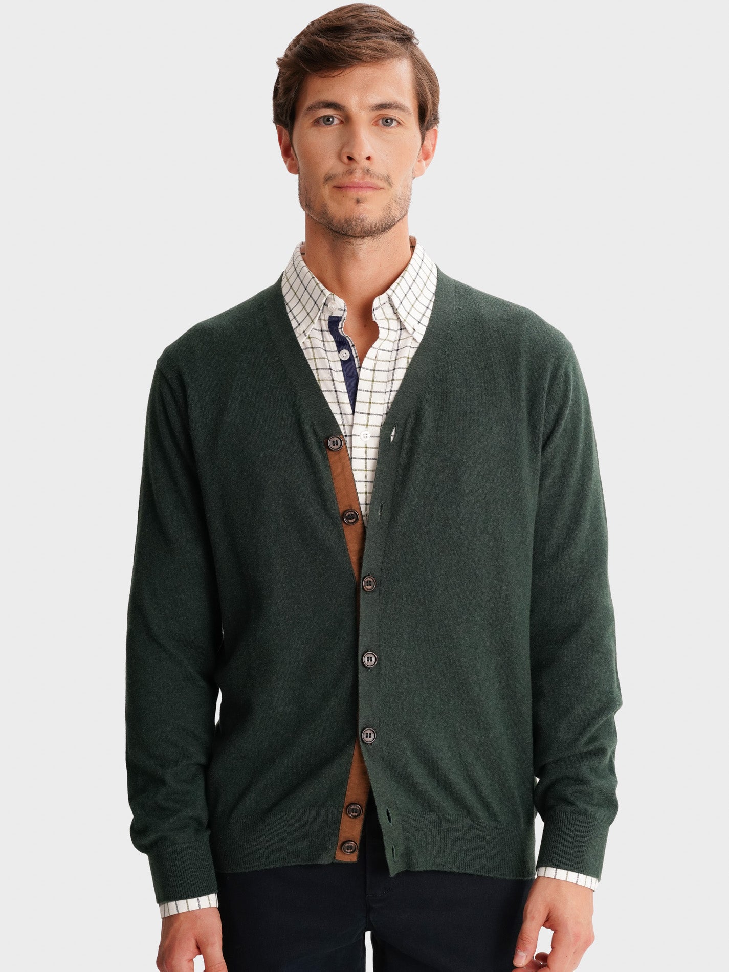 Pullover Fino Casaco Botao Mr. Blue