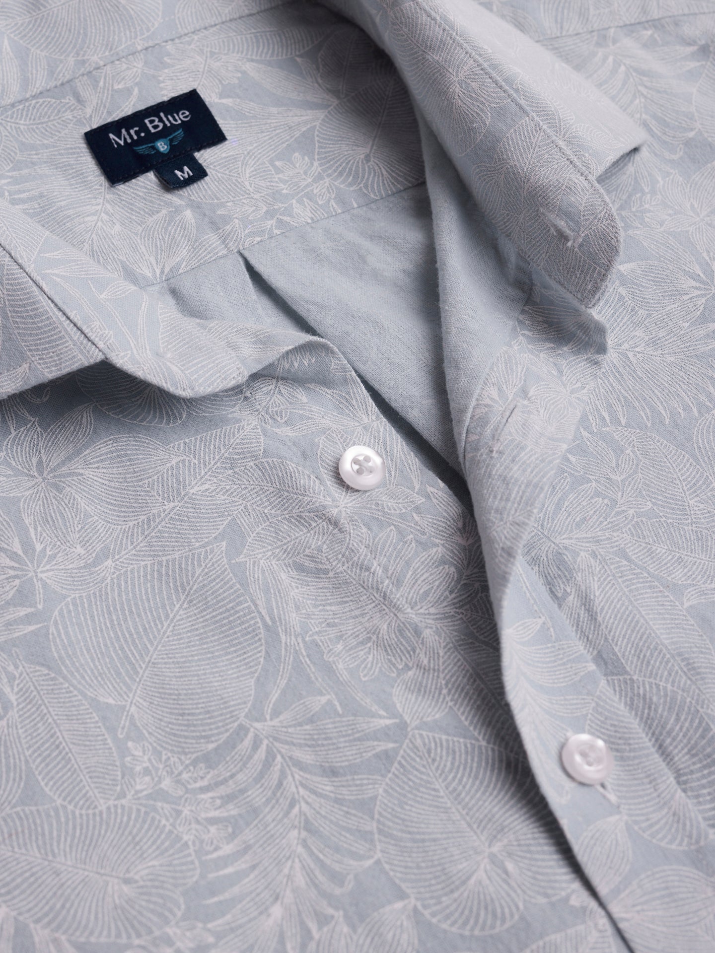 Regular Fit Blue Linen Shirt Mr. Blue