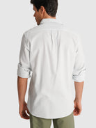 CAMISA DOBBY AZUL MANGA COMPRIDA TAILORED FIT MR. BLUE