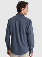 BLUE COTTON SHIRT LONG SLEEVE REGULAR FIT MARK BELLUCCI