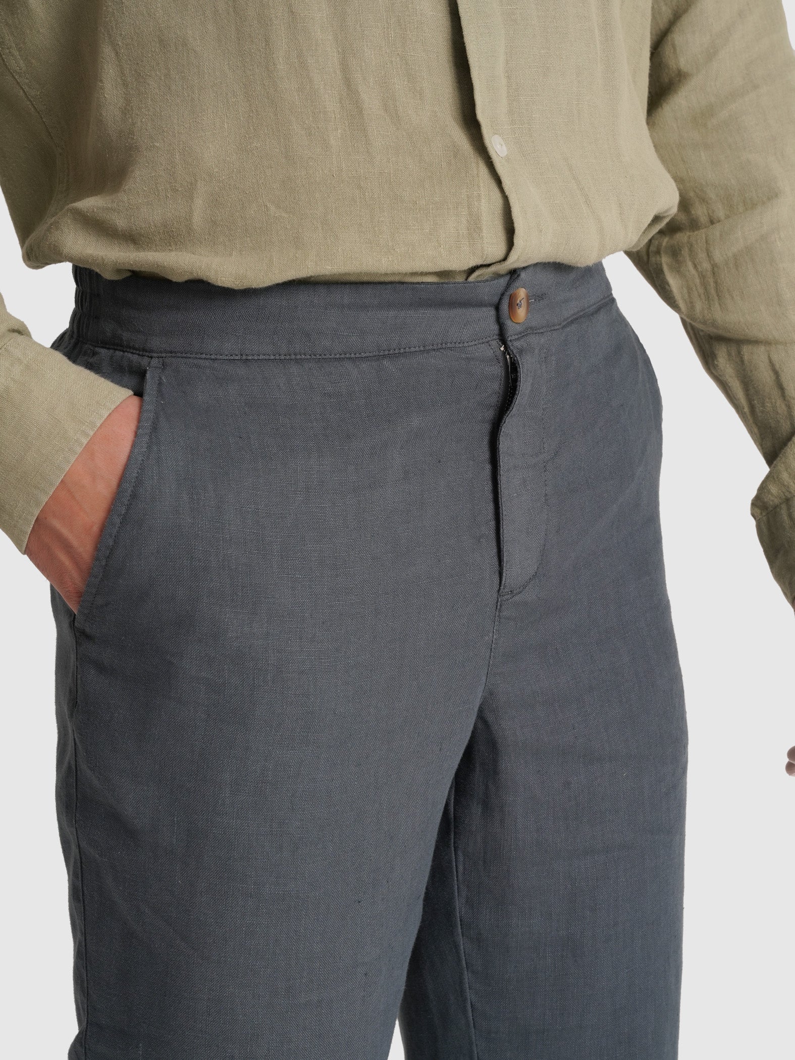 CALÇAS AZUIS REGULAR FIT MARK BELLUCCI