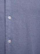 BLUE LINEN SHIRT LONG SLEEVE SLIM FIT MR. BLUE