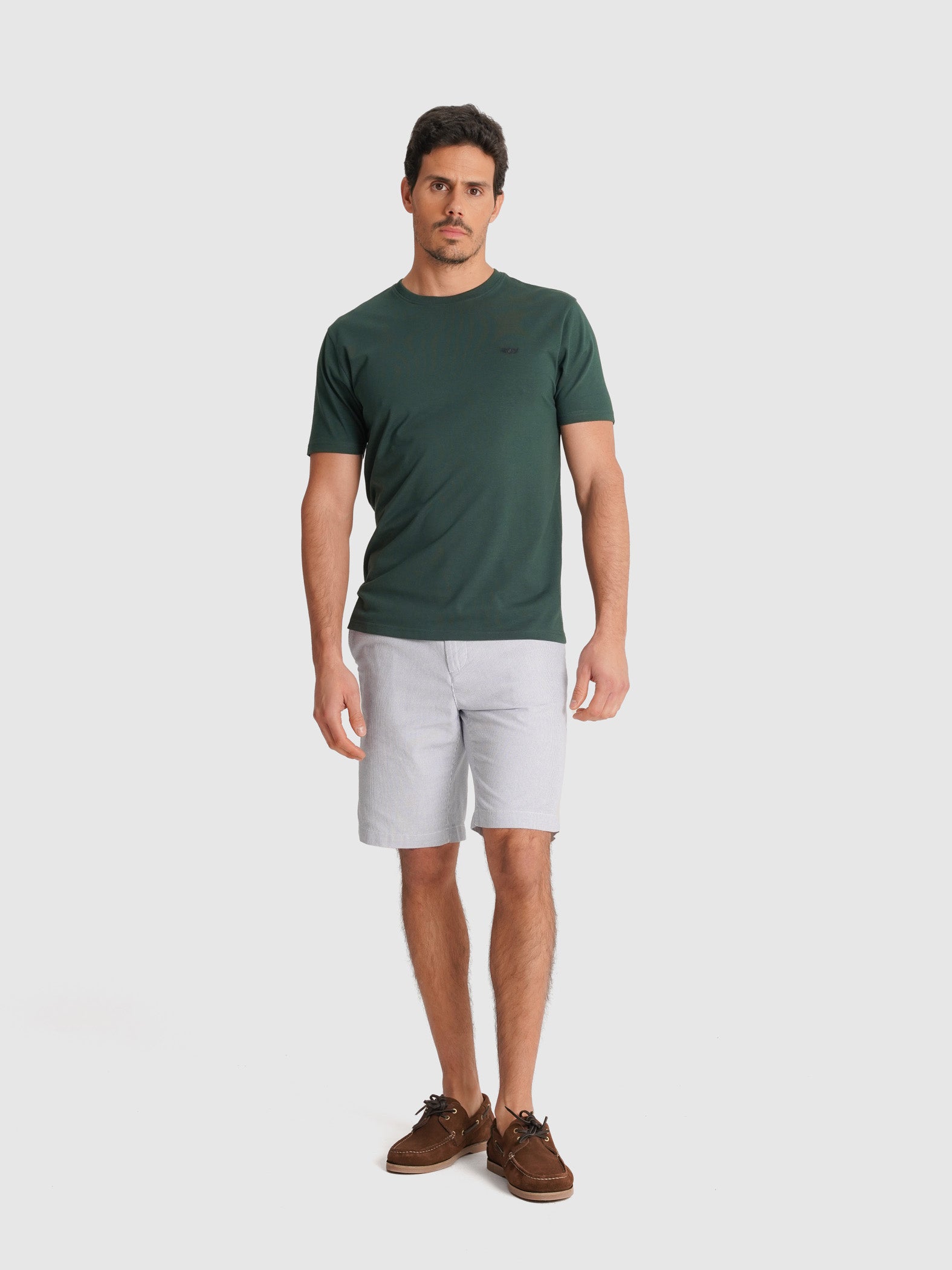 CAMISETA VERDE MANGA CORTA REGULAR FIT MR. AZUL