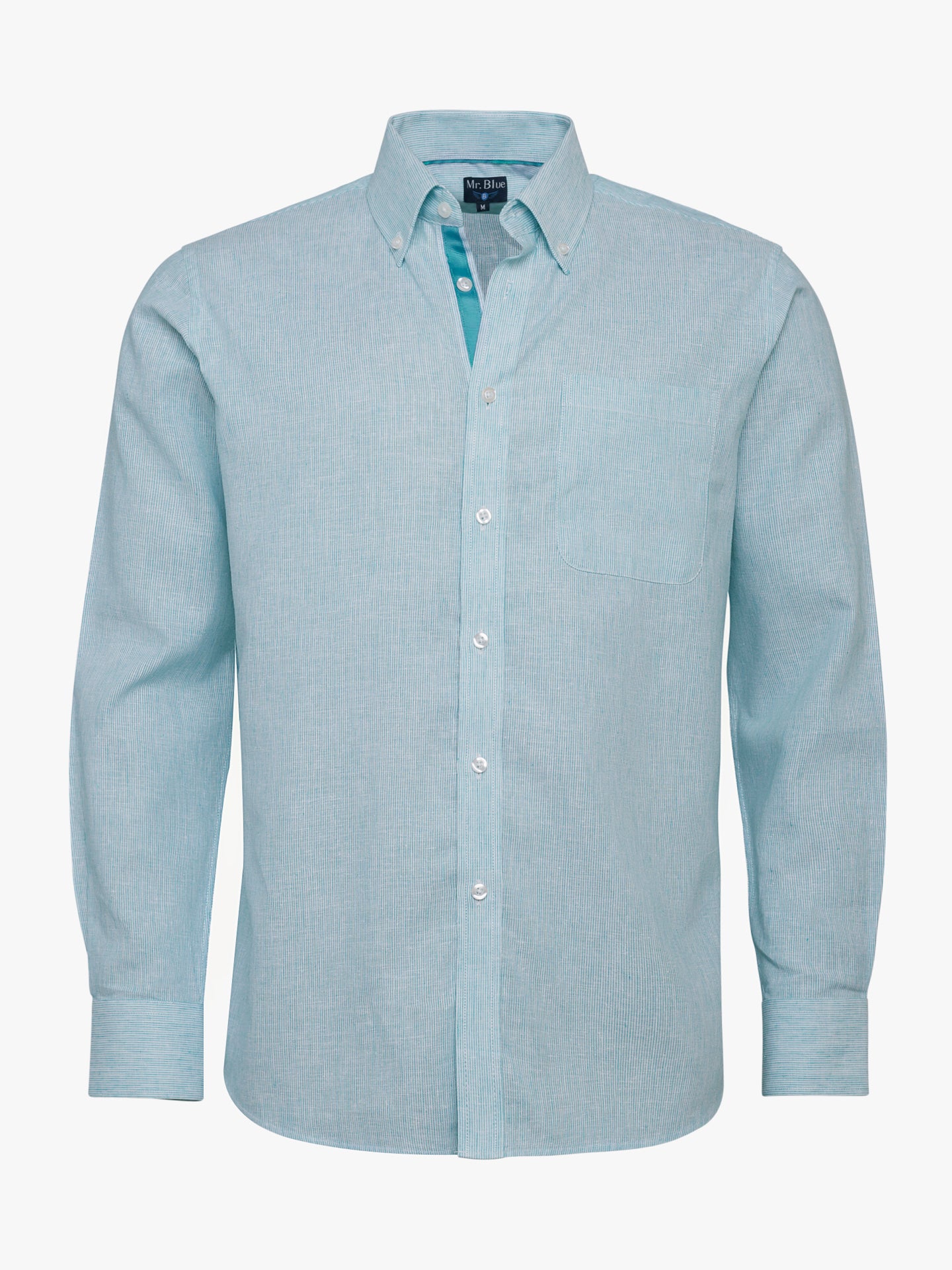 Camisa Regular Fit Oxford Azul Mr. Blue