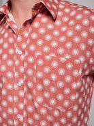 PINK COTTON SHIRT SHORT SLEEVE REGULAR FIT MR. BLUE