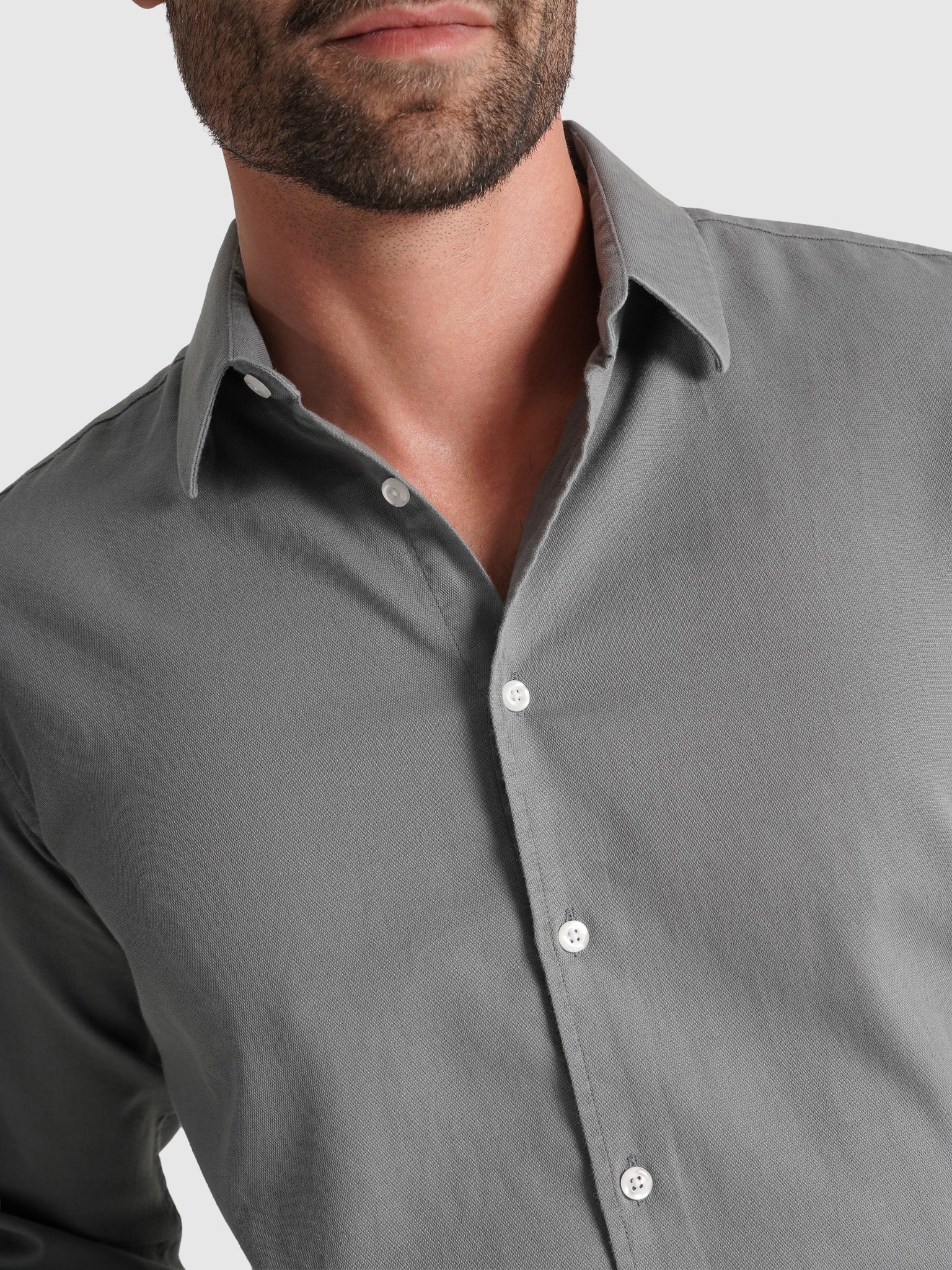 GREEN COTTON SHIRT LONG SLEEVE REGULAR FIT MARK BELLUCCI