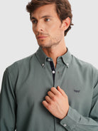 CAMISA MR VERDE REGULAR FIT. AZUL