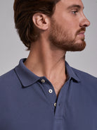 POLO ALGODÃO CINZENTO MANGA CURTA REGULAR FIT MARK BELLUCCI