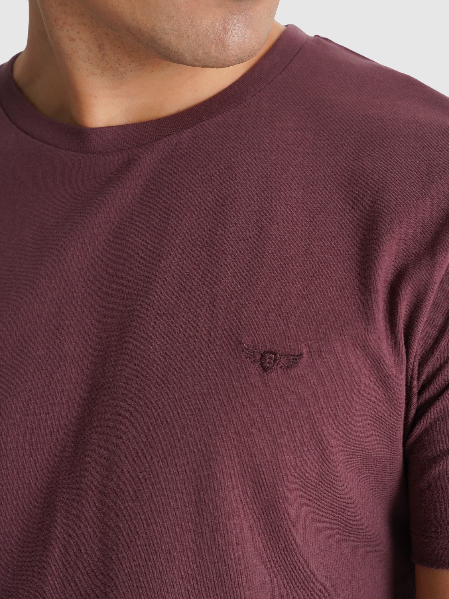 PURPLE T-SHIRT SHORT SLEEVE REGULAR FIT MR. BLUE