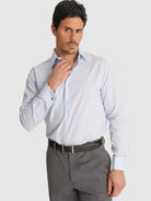 CAMISA POPELINE AZUL MANGA COMPRIDA CLASSIC FIT MR. BLUE
