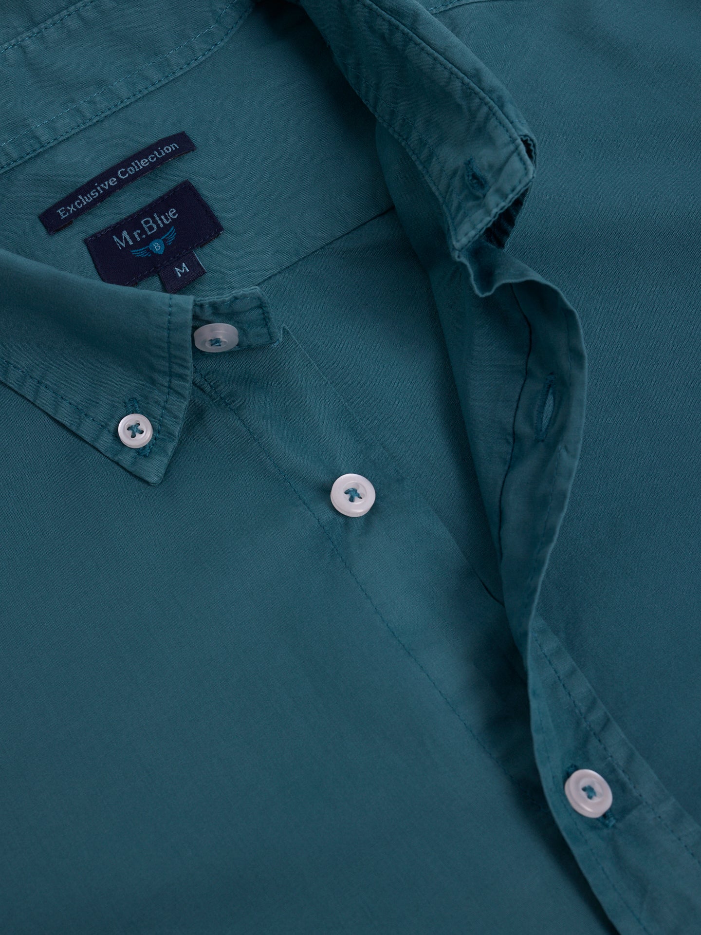 BLUE COTTON SHIRT LONG SLEEVE REGULAR FIT MR. BLUE