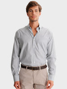 GREEN REGULAR FIT MR SHIRT. BLUE