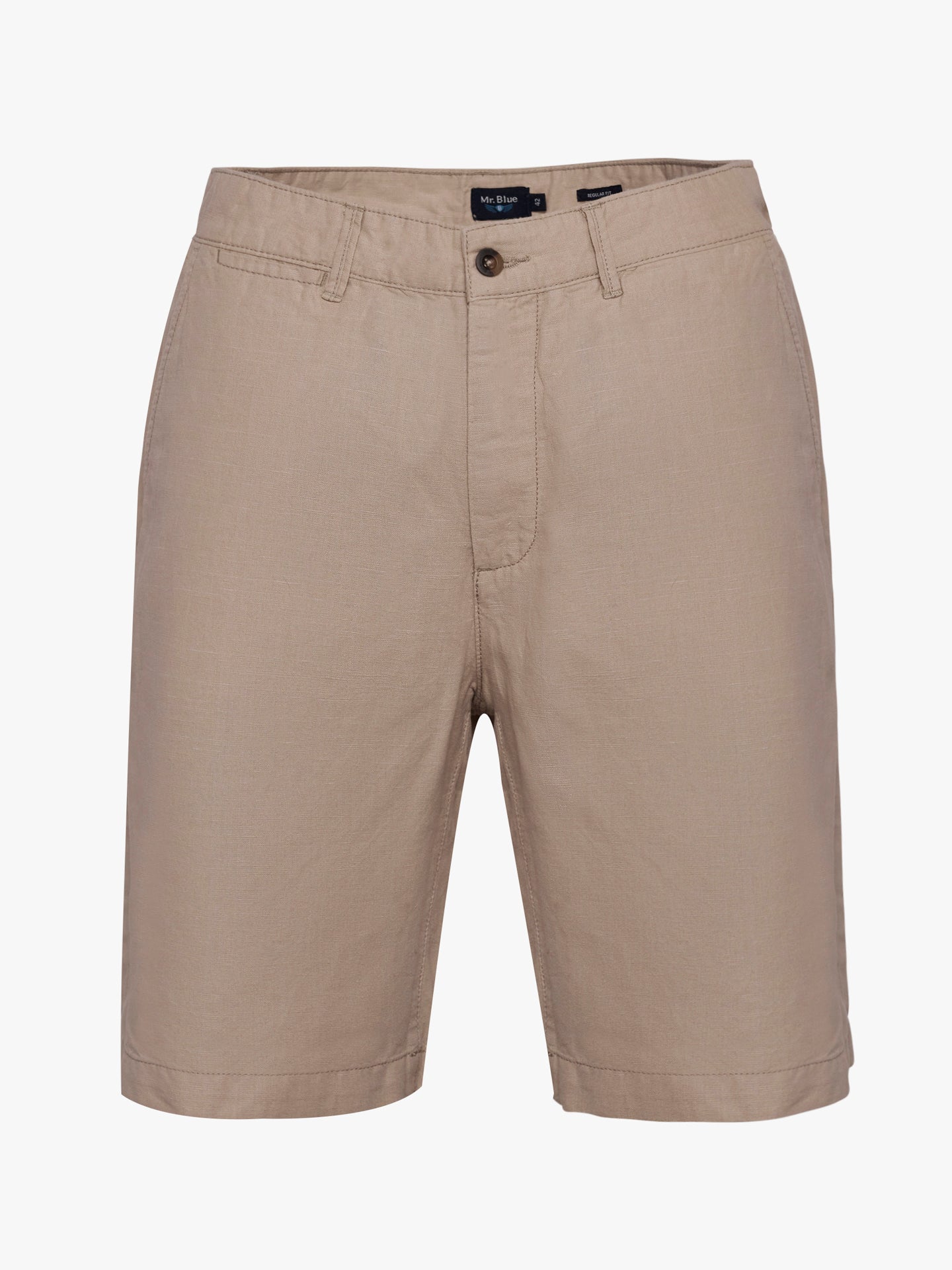 Pantalón corto Mr. Blue beige de corte regular