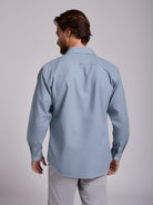BLUE COTTON SHIRT LONG SLEEVE REGULAR FIT MR. BLUE