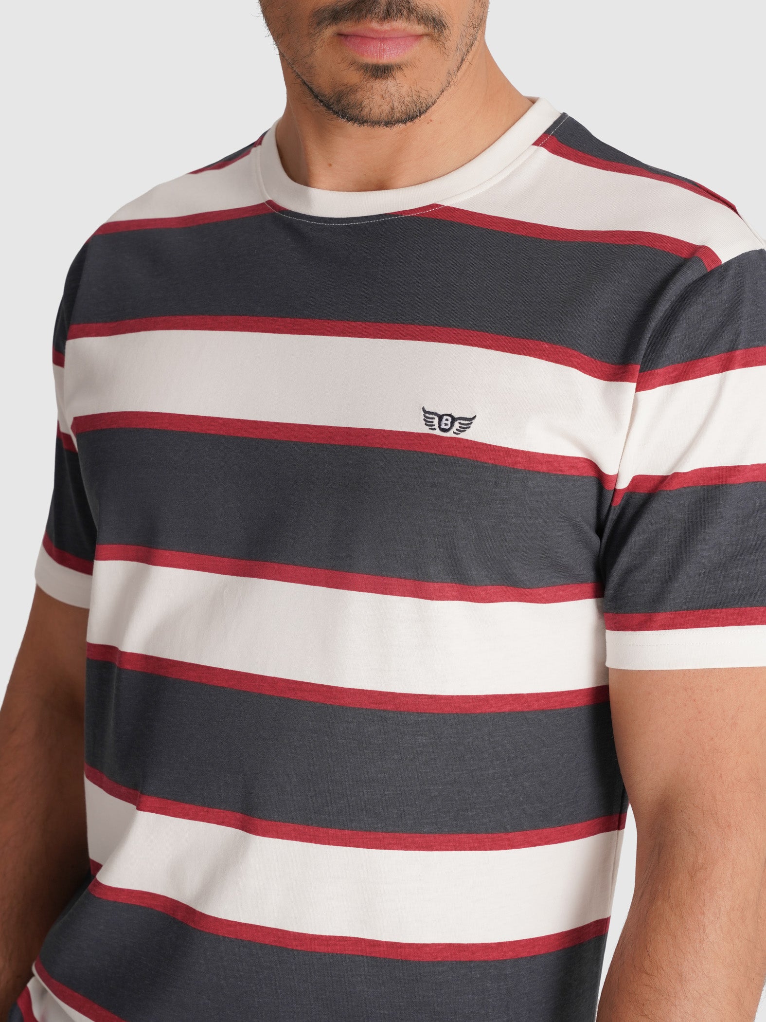 BLUE T-SHIRT SHORT SLEEVE REGULAR FIT MR. BLUE