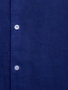 CAMISA LINO AZUL MANGA LARGA SASTRERÍA MARK BELLUCCI